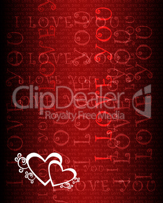 hearts against color background