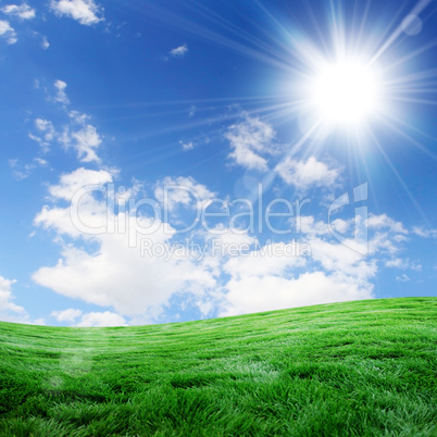 nature landscape with clouds