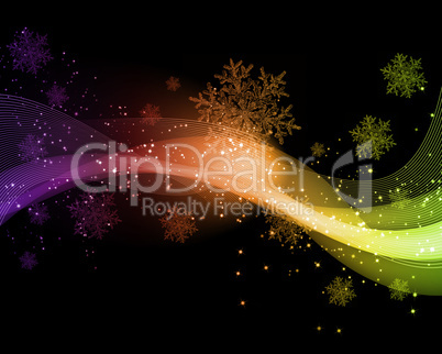 Background with traditional Christmas decoration