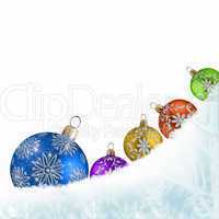Colorful background christmas and new year theme