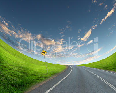 road and horizon
