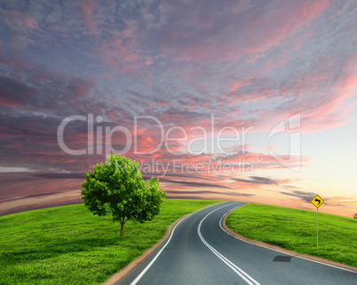 road and horizon