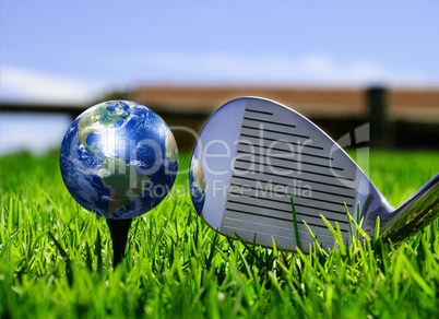 Earth - like a golf ball