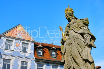 Bamberg Kaiserin Kunigunde Statue - Bamberg empress Kunigunde statue 01