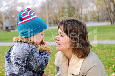 Mother and son together