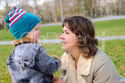 Mother and son together