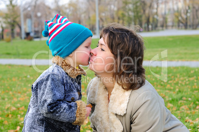 Mother and son together