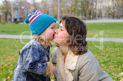 Mother and son together