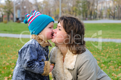 Mother and son together