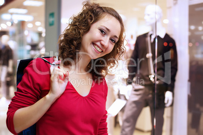 Young woman doing shopping