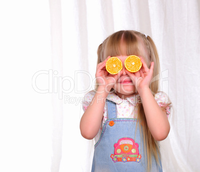 Portrait of a little girl