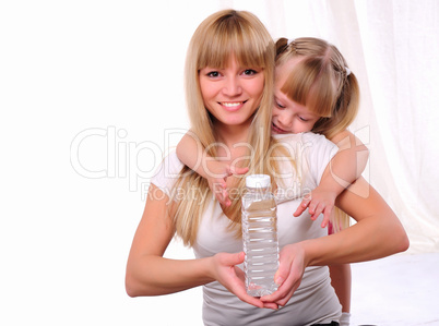 little girl and her mother