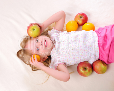 Portrait of a little girl