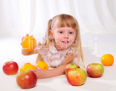 Portrait of a little girl