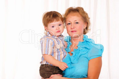 Grandmother and grandson