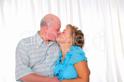 Grandparents together. Elderly couple