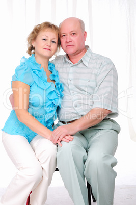 Grandparents together. Elderly couple