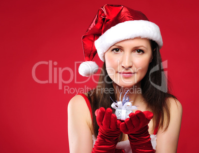 Portrait of a young charming girl