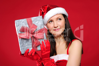 Portrait of a young charming girl