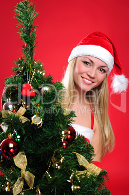 Portrait of a young charming girl