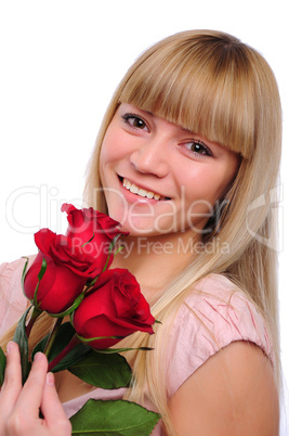 portrait of young charming girl