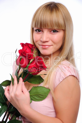 portrait of young charming girl