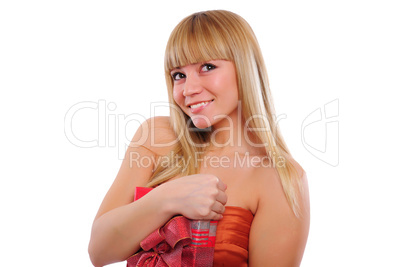 portrait of young charming girl