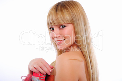 portrait of young charming girl