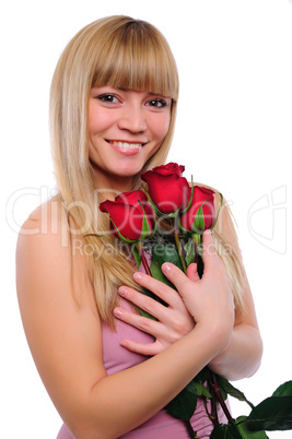 portrait of young charming girl