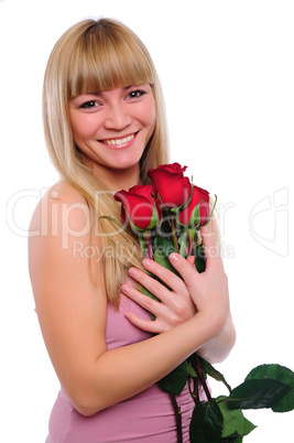 portrait of young charming girl