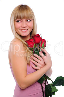 portrait of young charming girl