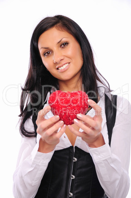 Portrait of a charming young girl Portrait of a charming young girl