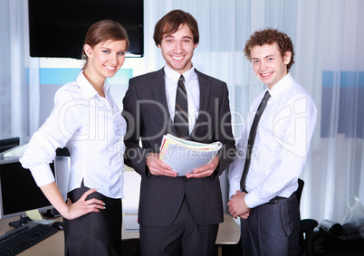 a team of businessmen