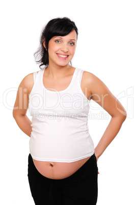 Charming  pregnant mother