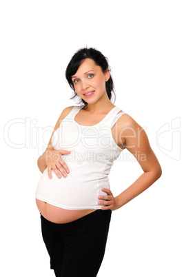 Charming  pregnant mother