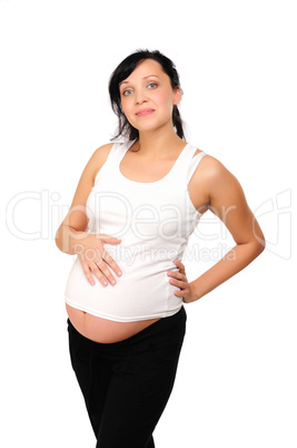 Charming  pregnant mother