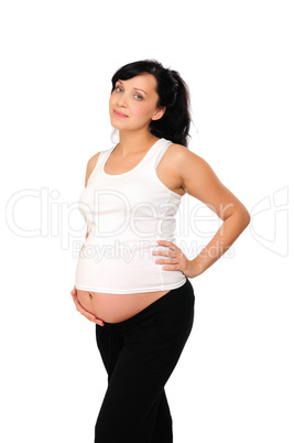 Charming  pregnant mother