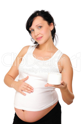 Young pregnant mom
