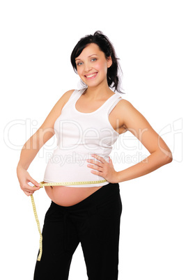 Young pregnant mom