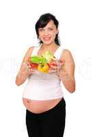 young pregnant woman