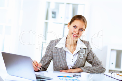 Business woman in office