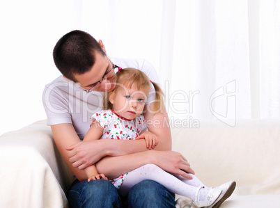 young father with his daughter