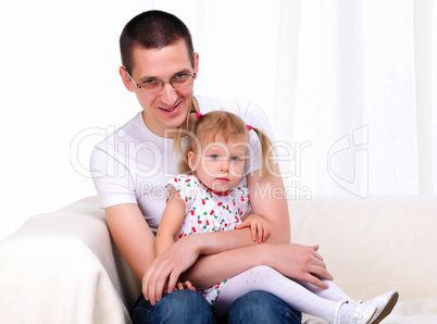 young father with his daughter