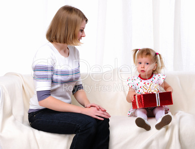 Mom gives daughter gift