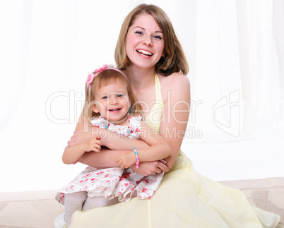 Mama and her little daughter Mama and her little daughter