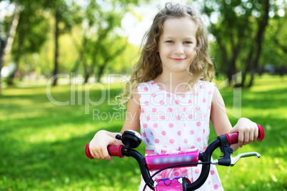 Little girl in summer park Little girl in summer park