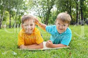 Group of children in the park