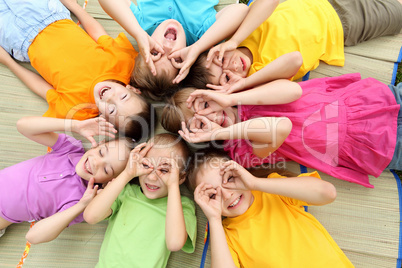 Group of children in the park