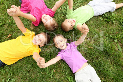Group of children in the park