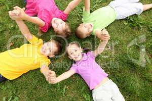 Group of children in the park